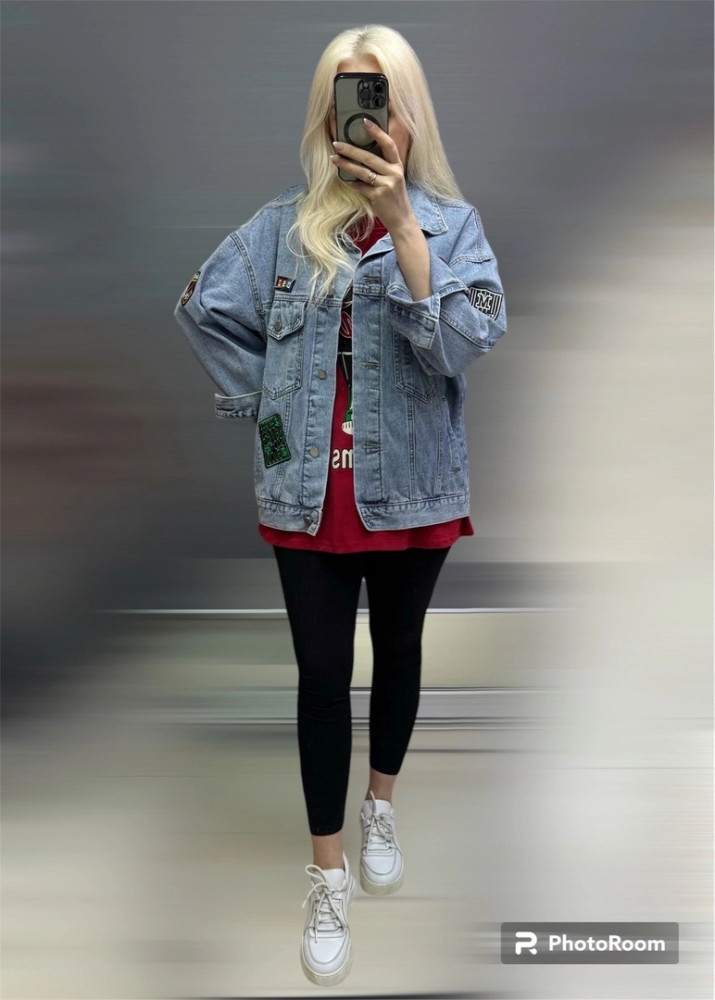 Стильная куртка- джинсовка купить в Интернет-магазине Садовод База - цена 2300 руб Садовод интернет-каталог