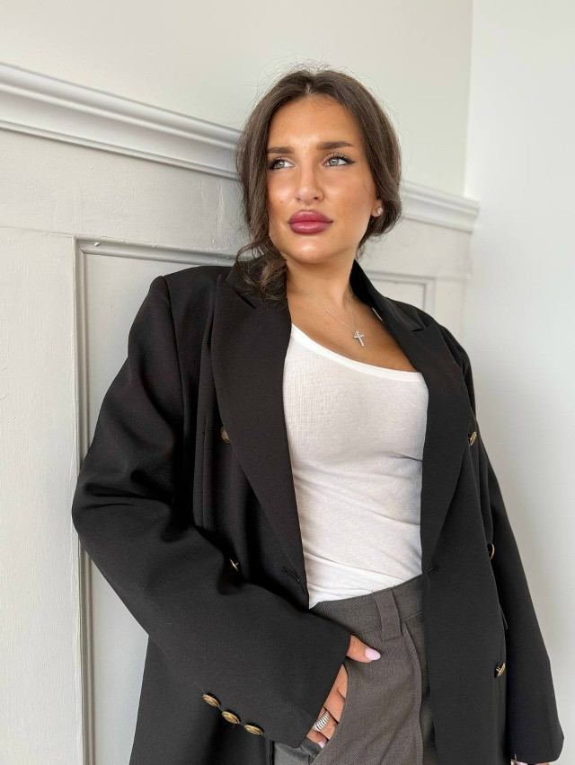 Женский пиджак черный купить в Интернет-магазине Садовод База - цена 2600 руб Садовод интернет-каталог