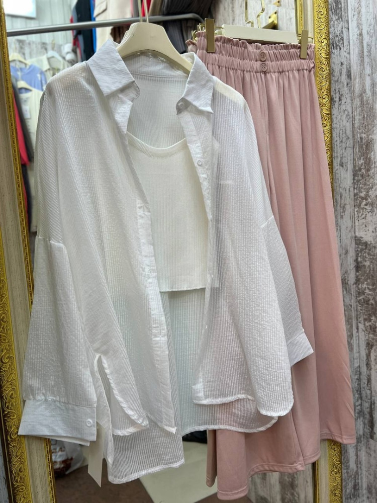 Женская рубашка белая купить в Интернет-магазине Садовод База - цена 1550 руб Садовод интернет-каталог