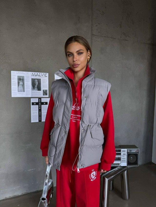 Жилетка женская серая купить в Интернет-магазине Садовод База - цена 1400 руб Садовод интернет-каталог