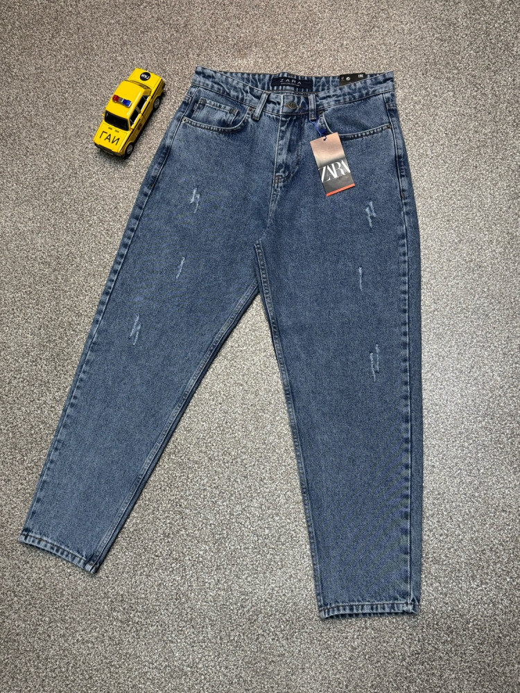 Джинсы голубые