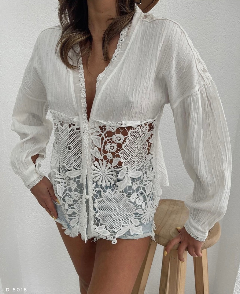 Женская рубашка белая купить в Интернет-магазине Садовод База - цена 1650 руб Садовод интернет-каталог
