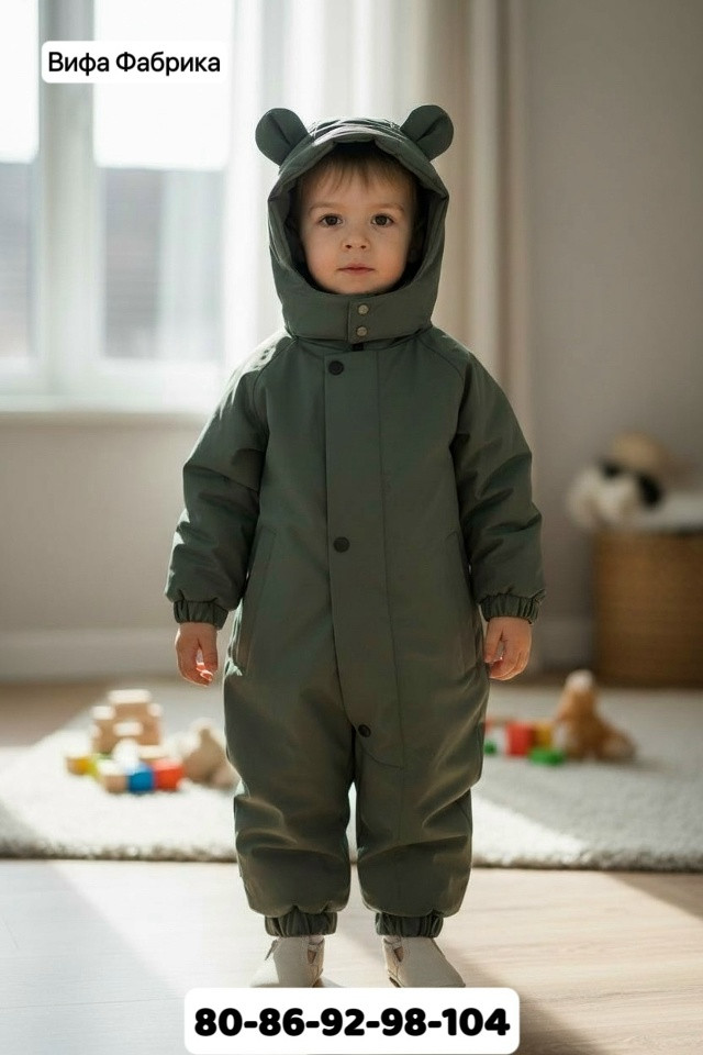 Детский комбинезон зеленый