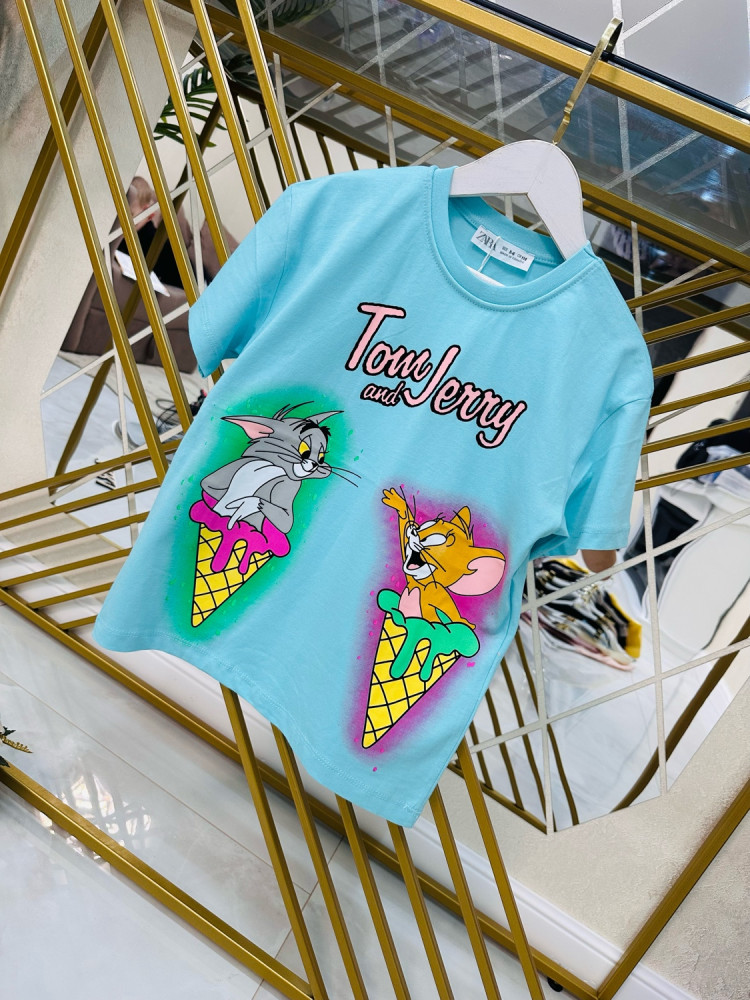 Детская футболка голубая купить в Интернет-магазине Садовод База - цена 550 руб Садовод интернет-каталог