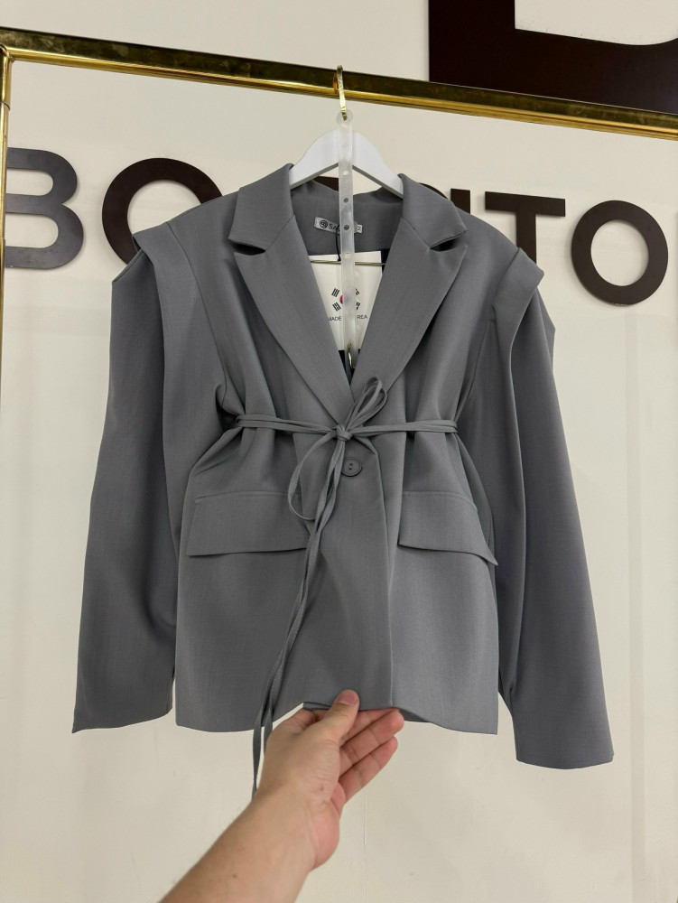 Женский пиджак серый купить в Интернет-магазине Садовод База - цена 2100 руб Садовод интернет-каталог