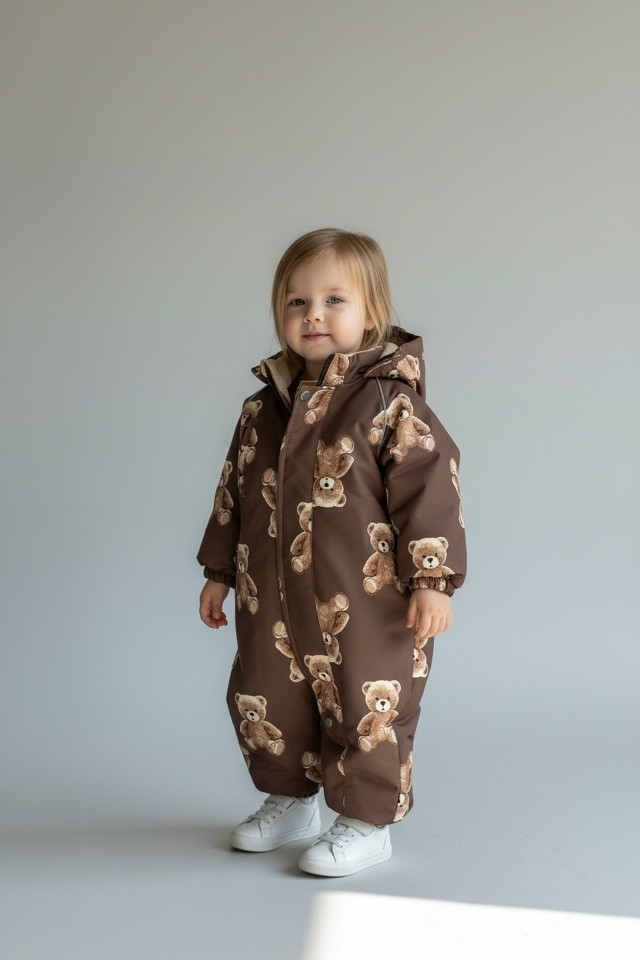 Детский комбинезон коричневый купить в Интернет-магазине Садовод База - цена 1850 руб Садовод интернет-каталог