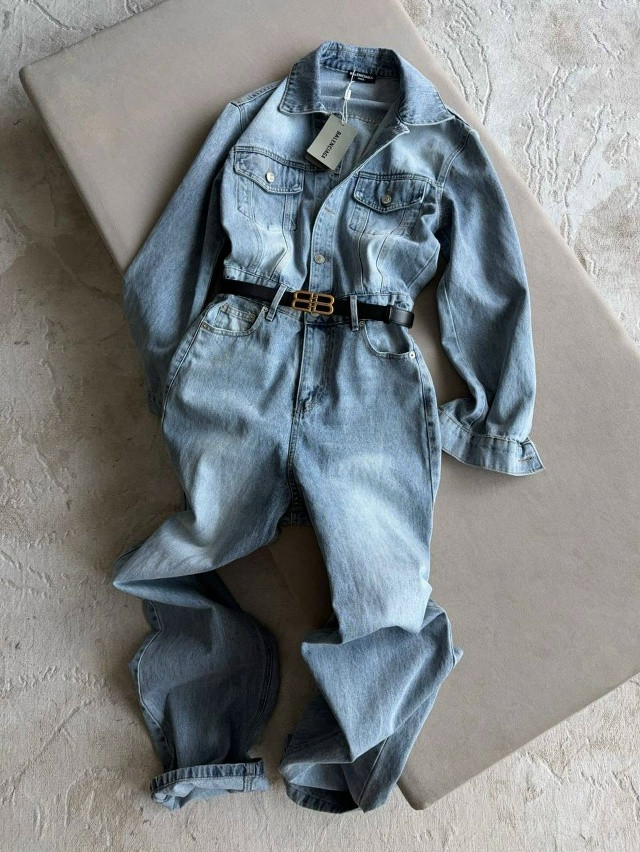 Женский комбинезон синий купить в Интернет-магазине Садовод База - цена 5000 руб Садовод интернет-каталог