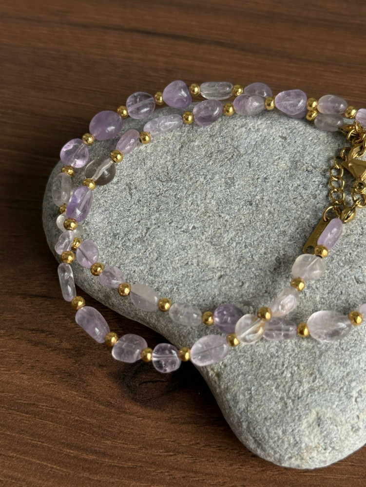 💗Колье из натуральных камней «Белль» купить в Интернет-магазине Садовод База - цена 450 руб Садовод интернет-каталог