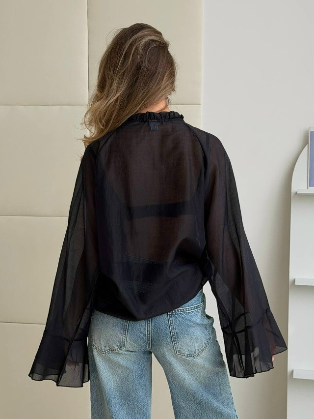 Блузка черная купить в Интернет-магазине Садовод База - цена 1500 руб Садовод интернет-каталог