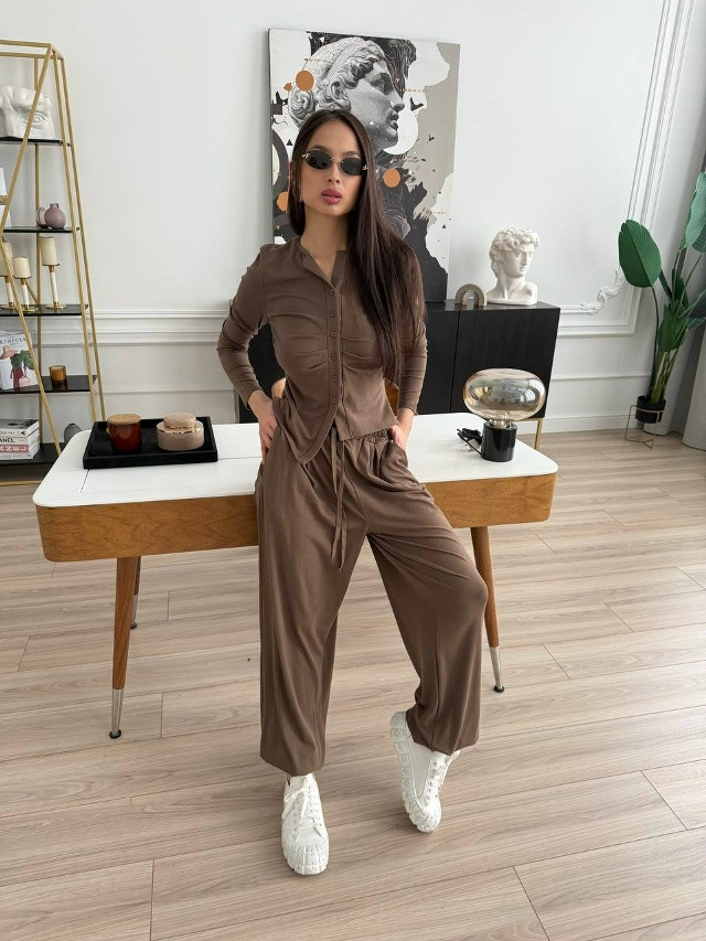 🛍Костюм двойка с брюками султанки🛍 купить в Интернет-магазине Садовод База - цена 2400 руб Садовод интернет-каталог