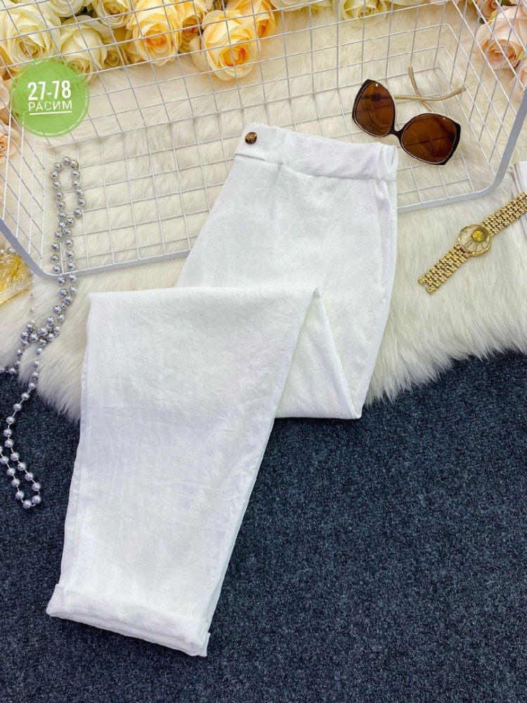 штаны белые купить в Интернет-магазине Садовод База - цена 650 руб Садовод интернет-каталог