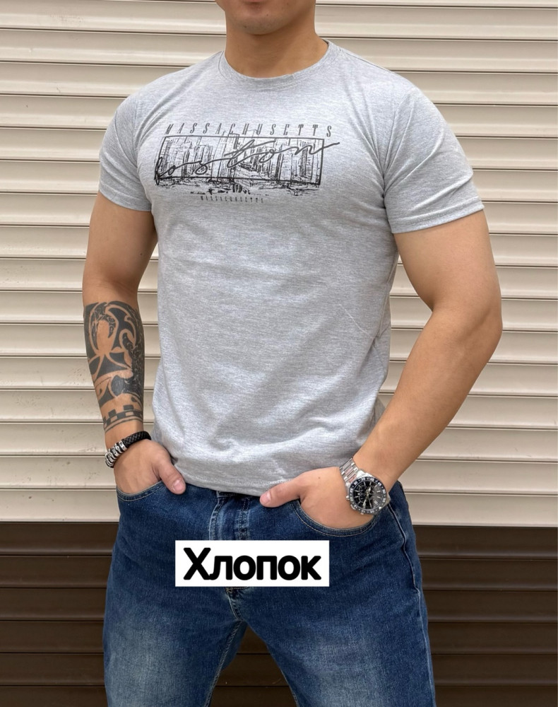 Футболка для мужчин, хлопок купить в Интернет-магазине Садовод База - цена 200 руб Садовод интернет-каталог