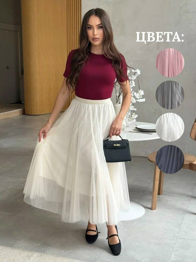 юбка белая купить в Интернет-магазине Садовод База - цена 1200 руб Садовод интернет-каталог