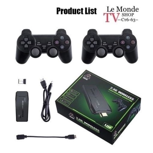 Игровая консоль Y3 Lite с двумя беспроводными контроллерами 2,4G Подключение САДОВОД официальный интернет-каталог