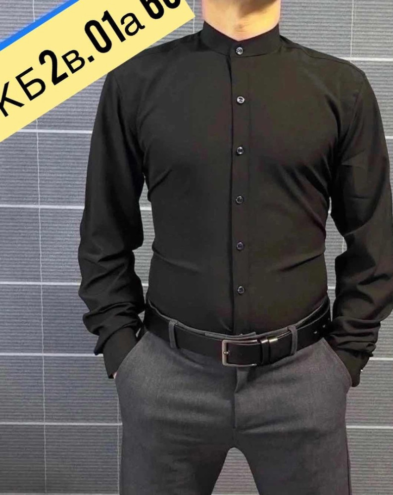 Мужская рубашка черная купить в Интернет-магазине Садовод База - цена 900 руб Садовод интернет-каталог