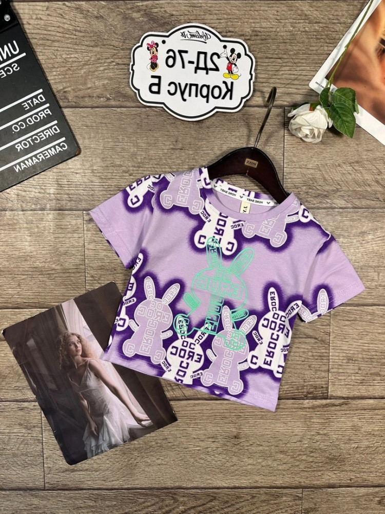 Детская футболка фиолетовая купить в Интернет-магазине Садовод База - цена 350 руб Садовод интернет-каталог
