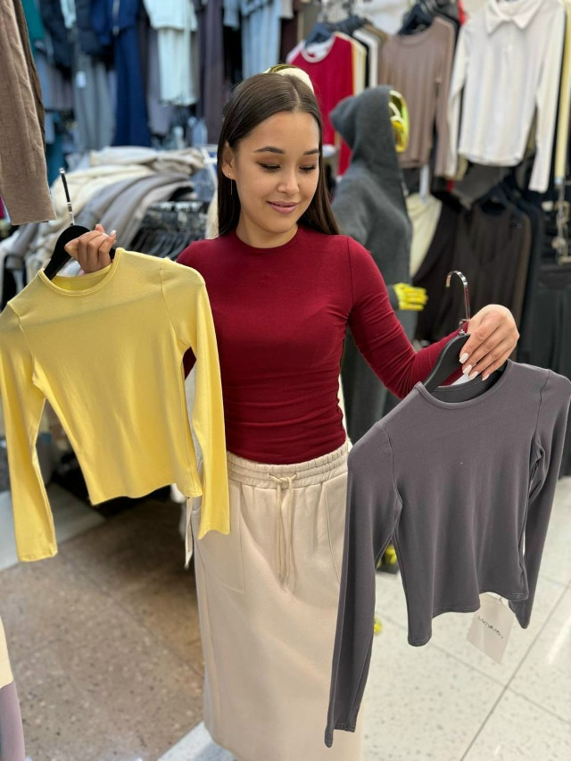 Лонгслив желтый купить в Интернет-магазине Садовод База - цена 750 руб Садовод интернет-каталог