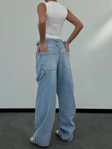 Невероятно крутые джинсы  BAGGY  🥰💫Идеальная посадка. Голубая  джинса😍 🤩 Абсолютный хит 🖤 САДОВОД официальный интернет-каталог