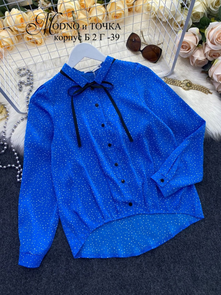 Блузка синяя купить в Интернет-магазине Садовод База - цена 400 руб Садовод интернет-каталог