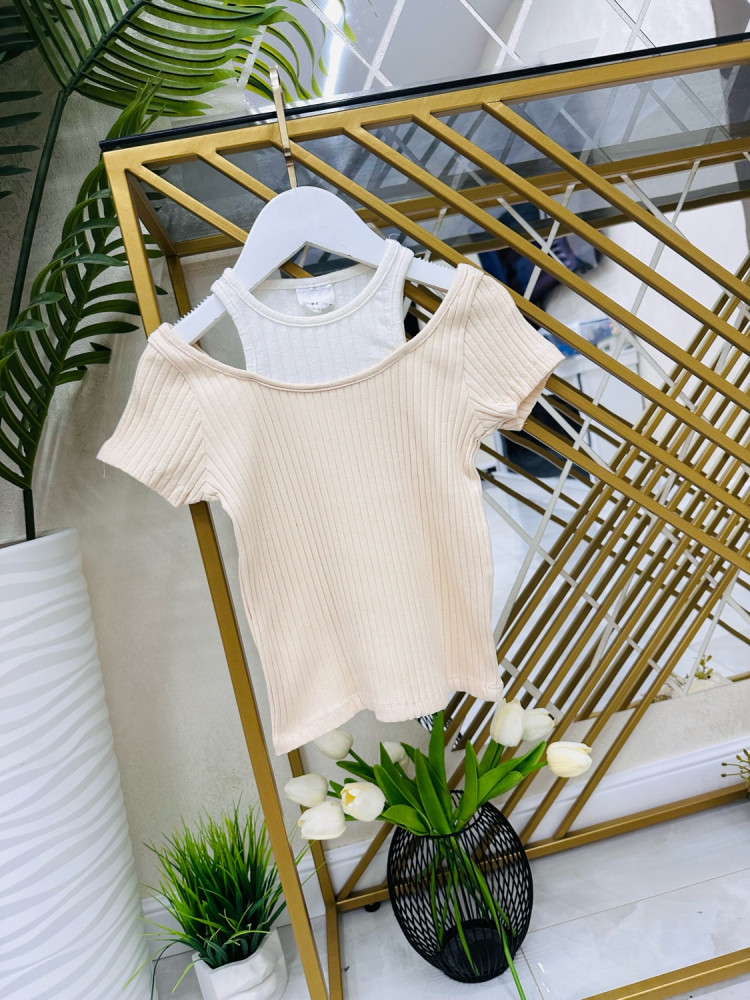 Детская футболка бежевая купить в Интернет-магазине Садовод База - цена 550 руб Садовод интернет-каталог