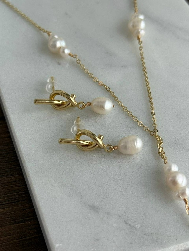 🤍 Серьги с натуральным  жемчугом купить в Интернет-магазине Садовод База - цена 300 руб Садовод интернет-каталог