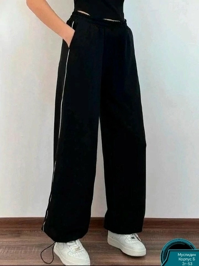 штаны черные купить в Интернет-магазине Садовод База - цена 900 руб Садовод интернет-каталог