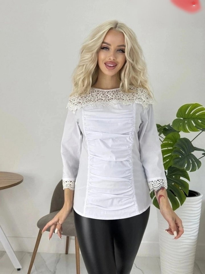 блузка белая купить в Интернет-магазине Садовод База - цена 200 руб Садовод интернет-каталог