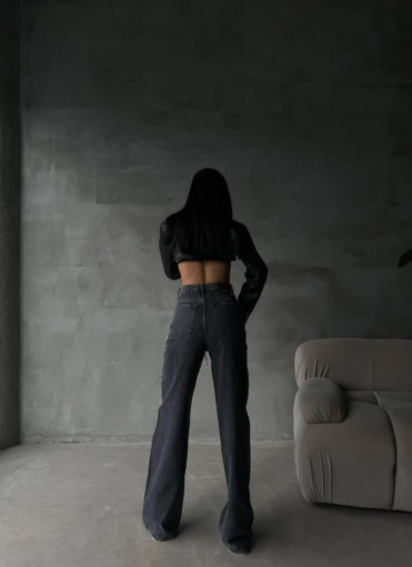 Джинсы 👖 Абсолютный хит, имитация вывернутых джинс, сверху на одной половине  рваные шорты  и карман🎊 🏄🏽‍♀️ САДОВОД официальный интернет-каталог