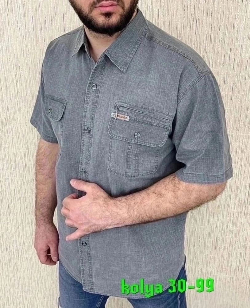 Мужская рубашка серая купить в Интернет-магазине Садовод База - цена 400 руб Садовод интернет-каталог