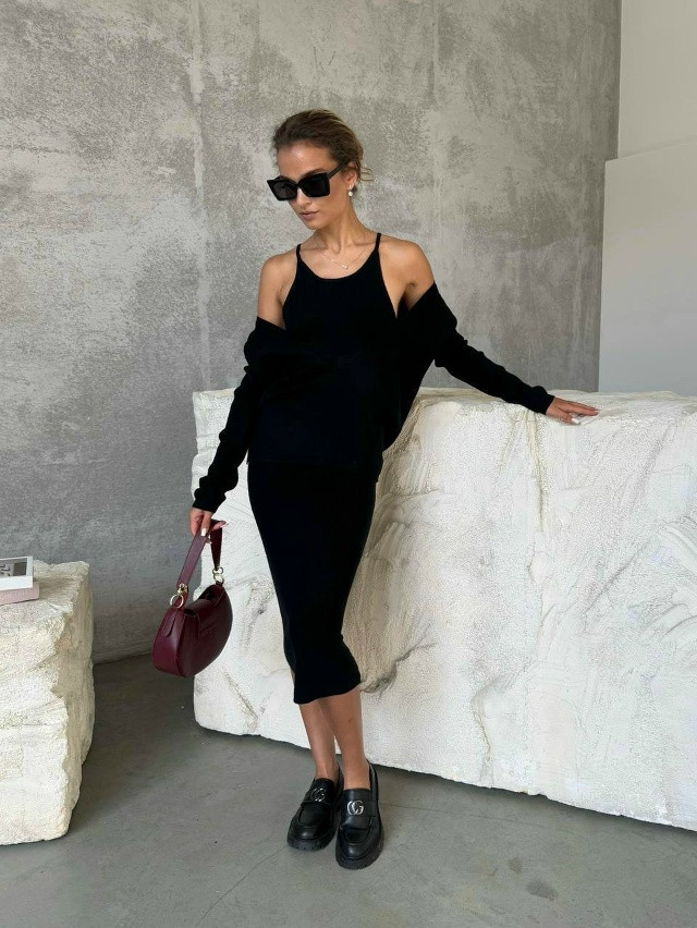 Платье и кофта купить в Интернет-магазине Садовод База - цена 1400 руб Садовод интернет-каталог