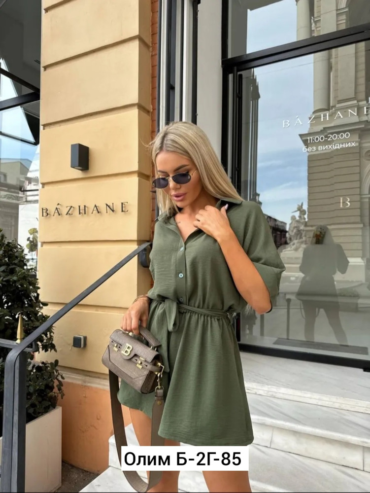 Женский комбинезон зеленый