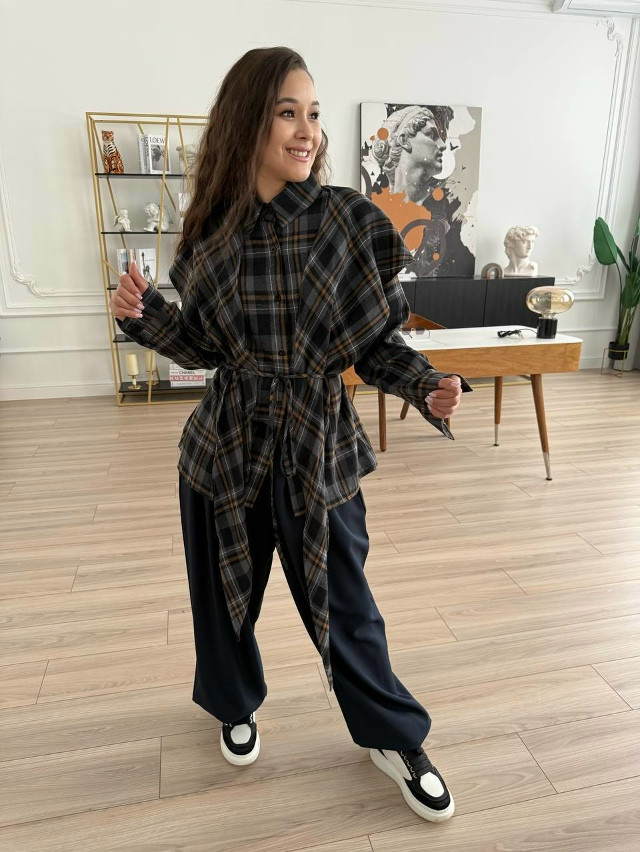 Женская рубашка темно-серая купить в Интернет-магазине Садовод База - цена 1300 руб Садовод интернет-каталог