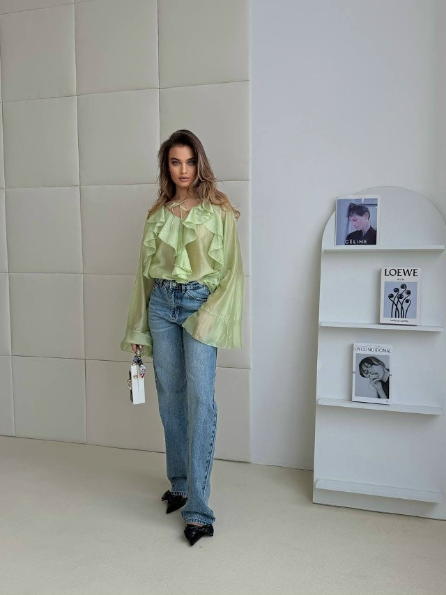 Блузка зеленая купить в Интернет-магазине Садовод База - цена 1500 руб Садовод интернет-каталог