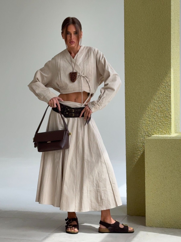 Женский костюм бежевый купить в Интернет-магазине Садовод База - цена 5800 руб Садовод интернет-каталог