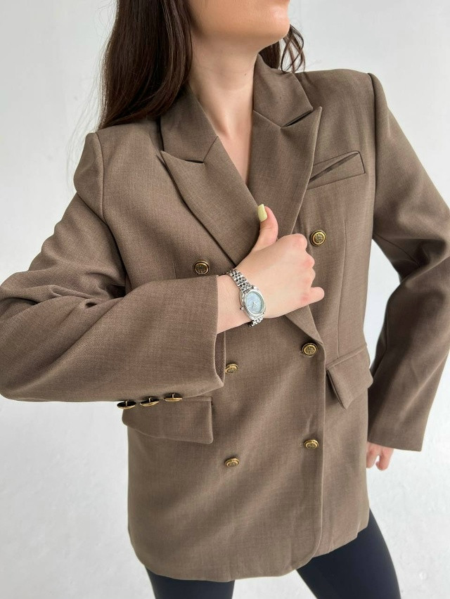 Женский пиджак бежевый купить в Интернет-магазине Садовод База - цена 2600 руб Садовод интернет-каталог