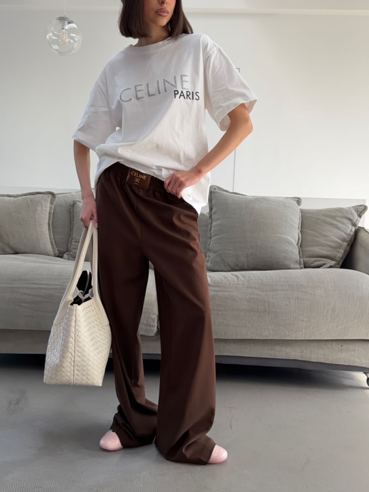 Женские брюки коричневые купить в Интернет-магазине Садовод База - цена 3300 руб Садовод интернет-каталог