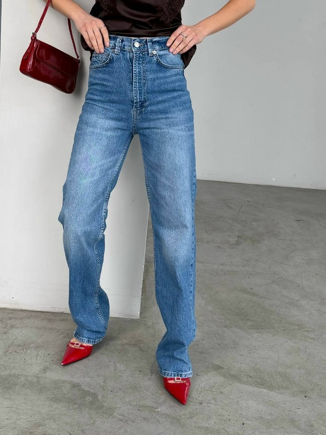 Джинсы синие