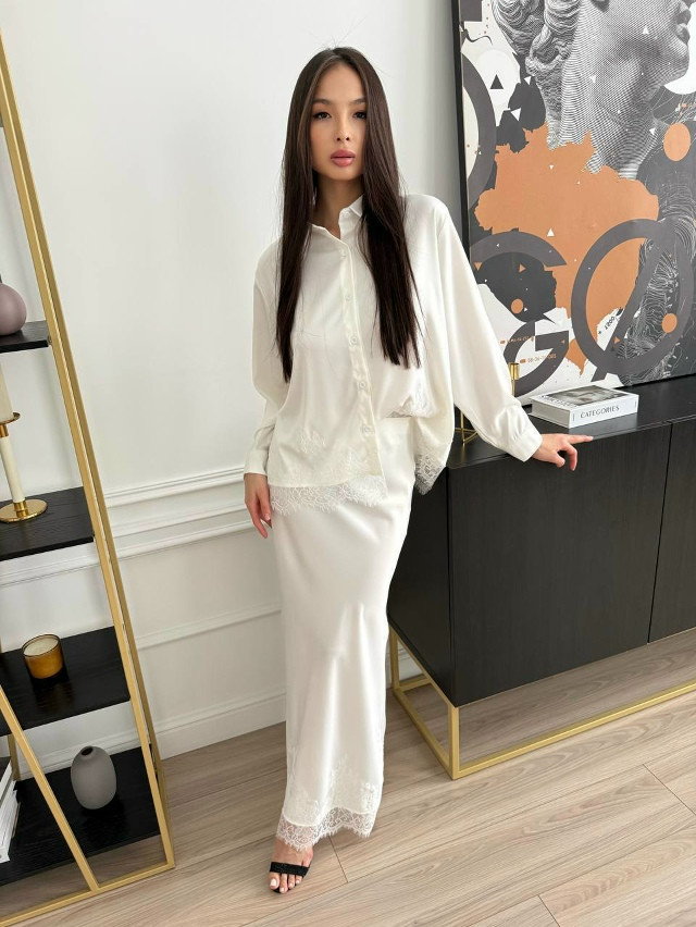 Женский костюм белый купить в Интернет-магазине Садовод База - цена 2100 руб Садовод интернет-каталог