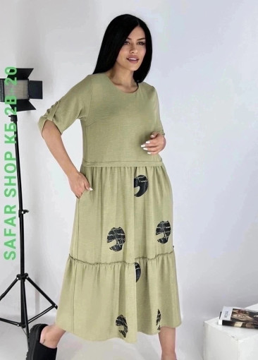 Платья свободного фасона с рукавом три-четверти.Ткань:Сингапур САДОВОД официальный интернет-каталог