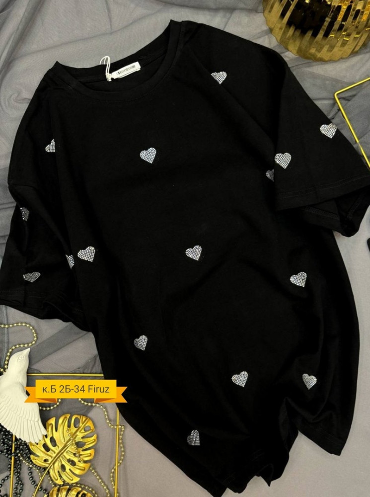 Женская футболка черная купить в Интернет-магазине Садовод База - цена 950 руб Садовод интернет-каталог