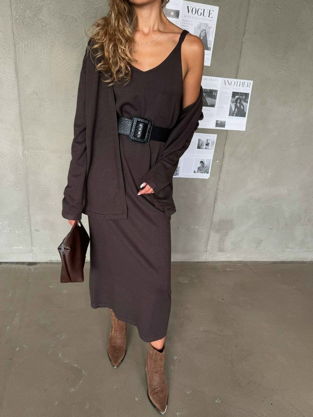 кардиган + платье купить в Интернет-магазине Садовод База - цена 1400 руб Садовод интернет-каталог