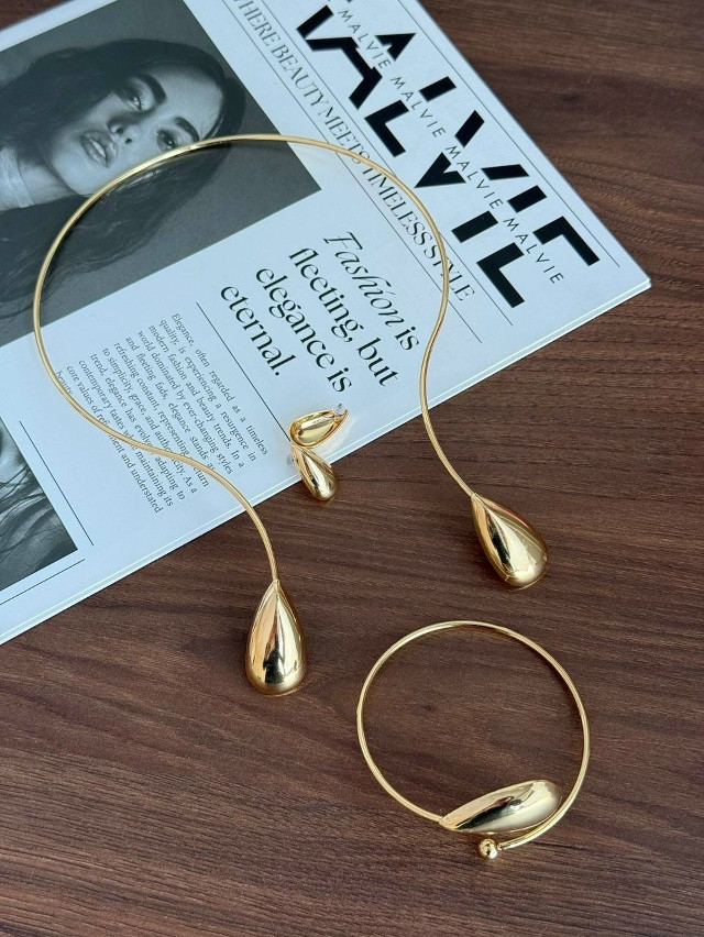 ⚜️Комплект украшений: колье + серьги + браслет купить в Интернет-магазине Садовод База - цена 300 руб Садовод интернет-каталог