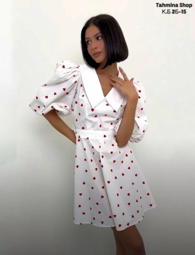 нежнейшие и воздушные платья с аккуратными сердечками и воротничком для женственных красоток САДОВОД официальный интернет-каталог