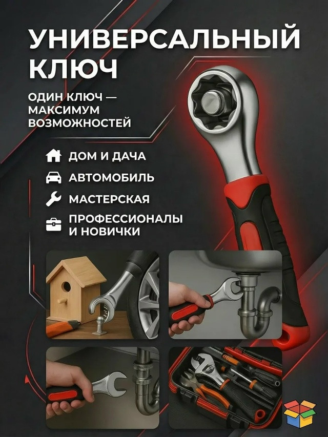 Ключ универсальный гаечный купить в Интернет-магазине Садовод База - цена 250 руб Садовод интернет-каталог