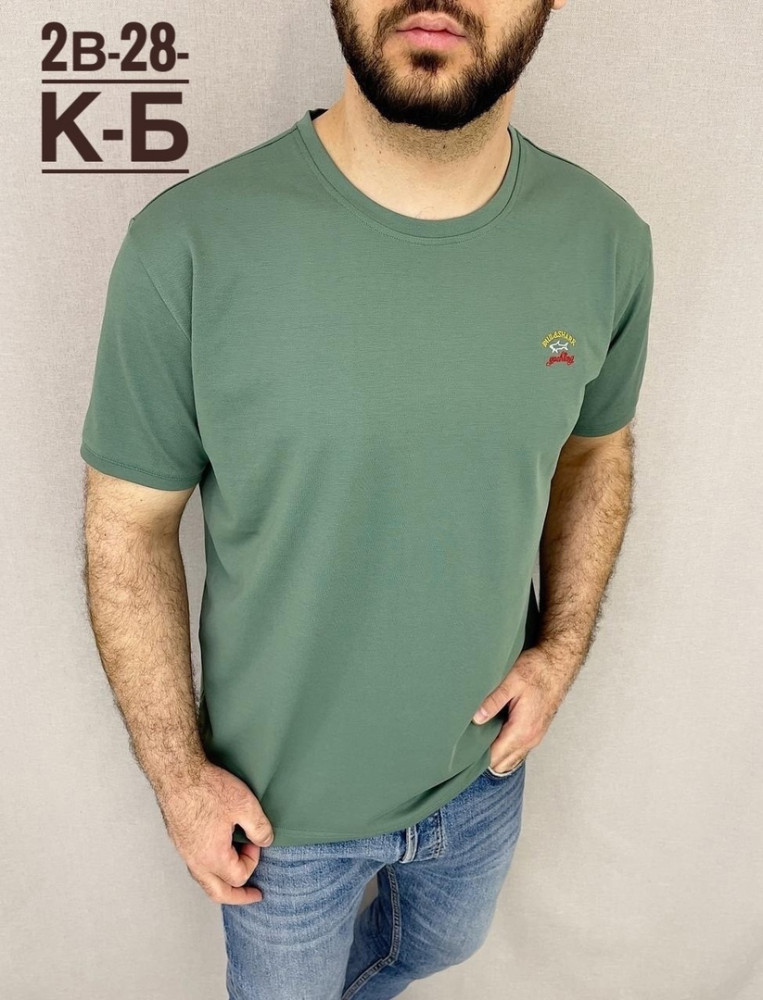 Мужская футболка зеленая купить в Интернет-магазине Садовод База - цена 950 руб Садовод интернет-каталог