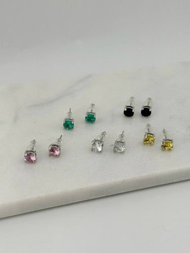 🤍 Серьги пусеты с фианитами САДОВОД официальный интернет-каталог