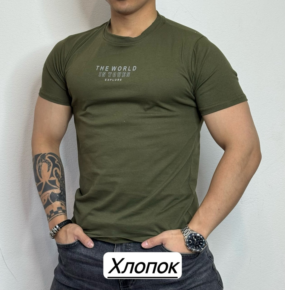 Футболка для мужчин, хлопок купить в Интернет-магазине Садовод База - цена 200 руб Садовод интернет-каталог