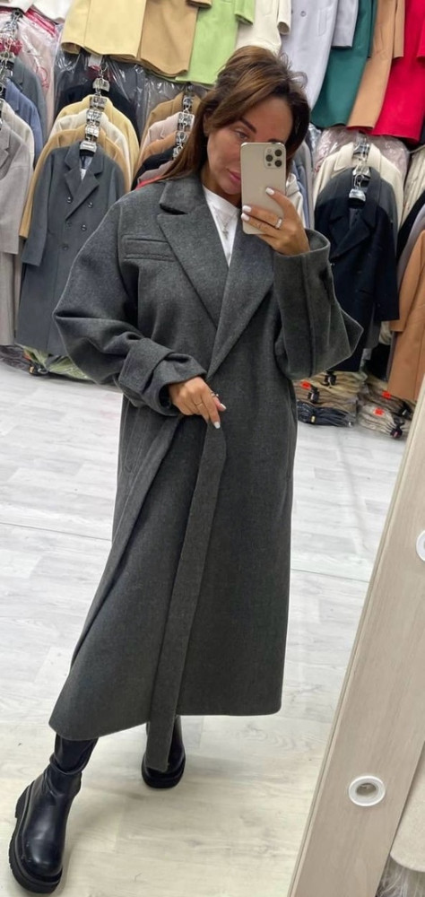 Женское пальто серое купить в Интернет-магазине Садовод База - цена 7990 руб Садовод интернет-каталог
