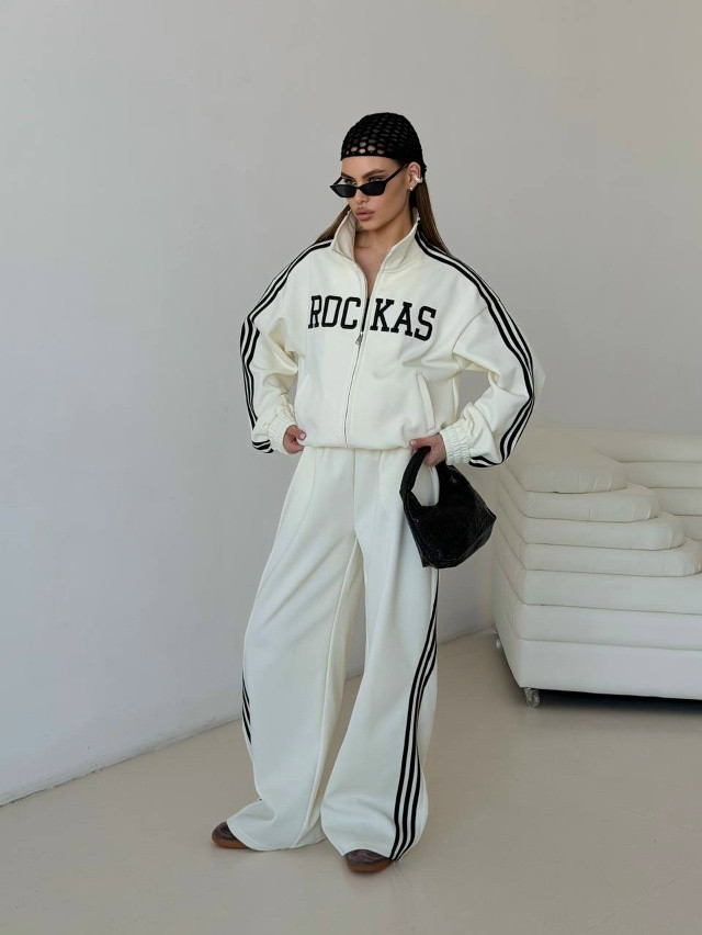 Спортивный женский костюм белый купить в Интернет-магазине Садовод База - цена 3100 руб Садовод интернет-каталог