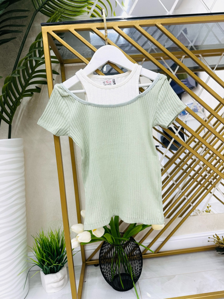 Детская футболка зеленая купить в Интернет-магазине Садовод База - цена 550 руб Садовод интернет-каталог